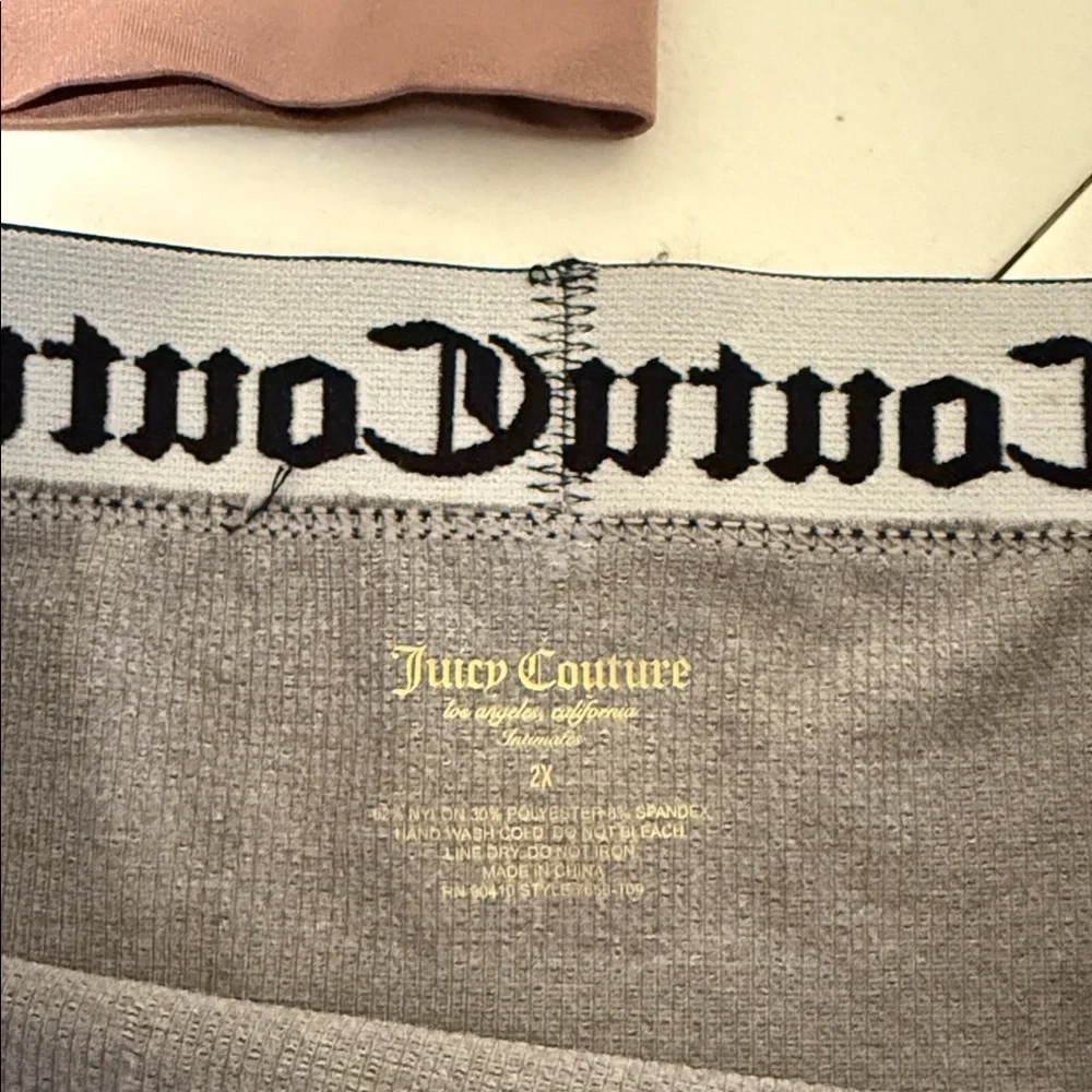 Brand New 2 Pack Women’s Boxer Comfy Briefs Gray & Blush Plus Size 2XL